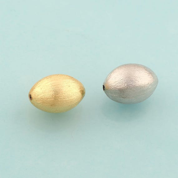 Gold Oval Spacer Beads,Oval Beads,Oval Beads for DIY Jewelry Making,18K Gold