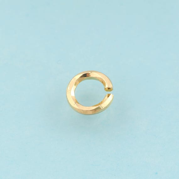 10 Pcs Gold Open Jump Rings,Round Jewelry Jump Rings,Thick Gold Jump Rings for DIY Jewelry Making,18K Gold