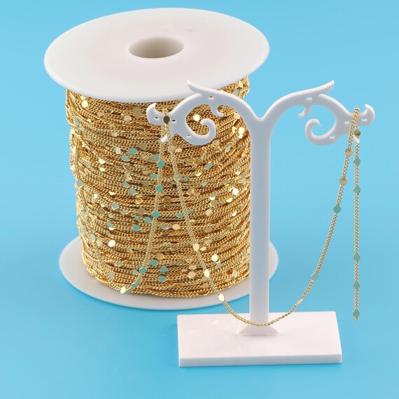 Gold Satellite Chain,Special Jewelry Chain,Semi-Finished Product Chain for DIY Jewelry Making,18K Gold