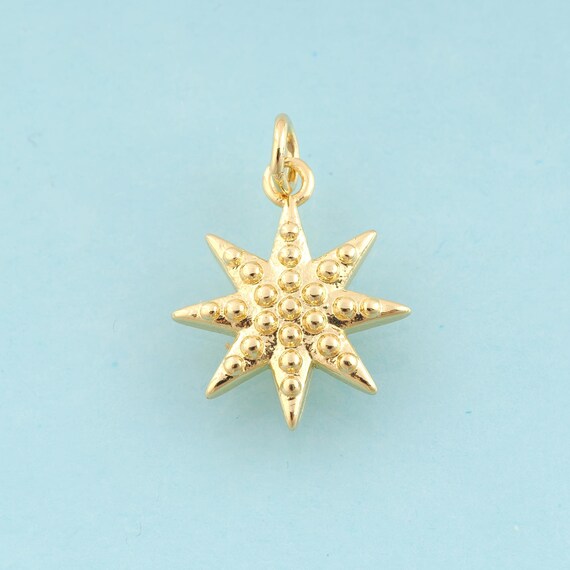5 pcs Gold Polaris Charms,Polaris Jewelry,Polaris Pendant for DIY Jewelry Making,18K Gold