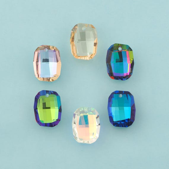 Graphic Crystal Pendant,Crystal AB Charms,Austrian Crystal,Made in Austria for DIY Jewelry Making