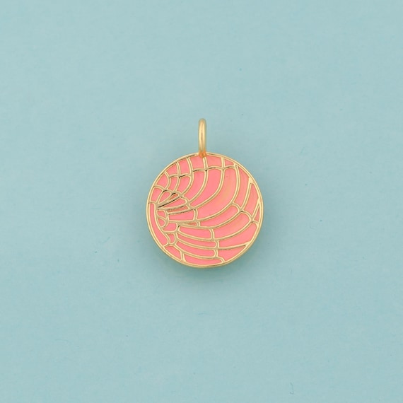 Gold Enamel Spider Web Charms,Round Jewelry,Spider Web Pendant for DIY Jewelry Making,18K Gold