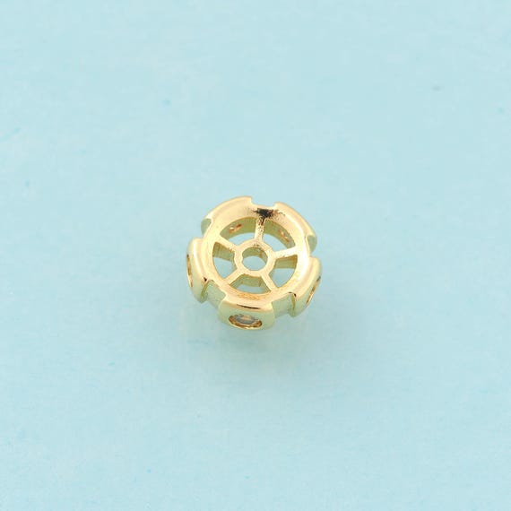 Tire Spacer Beads,Tire Beads,Tire Spacer Beads for DIY Jewelry Making,18K Gold