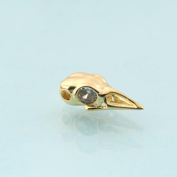CZ Bird Spacer Beads,Bird Beads,Bird Beads for DIY Jewelry Making,18K Gold