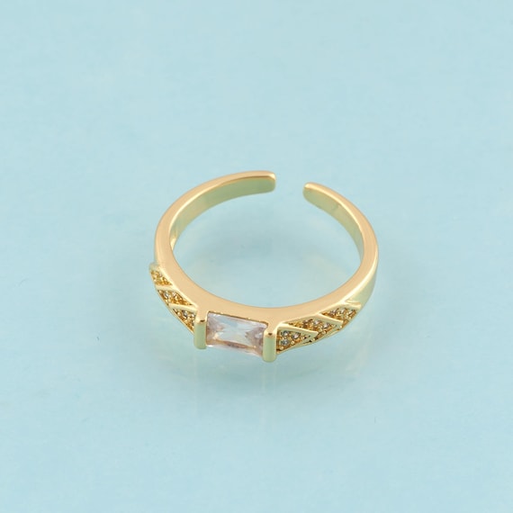Gold Open Rings,Wide Jewelry Rings,Thick Rings Perfect Gift,18K Gold