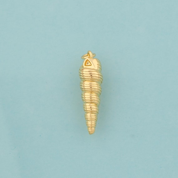 Gold Conch Charms,Conch Jewelry,Conch Pendant for DIY Jewelry Making,18K Gold