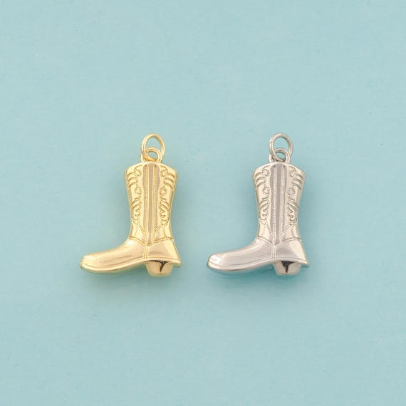 Gold Knight Boots Charms,Knight Boots Jewelry,Knight Boots Pendant for DIY Jewelry Making,18K Gold