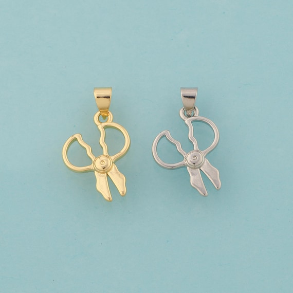 Gold Scissors Charms,Scissors Jewelry,Scissors Pendant for DIY Jewelry Making,18K Gold