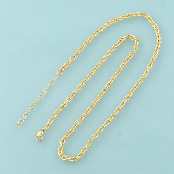 Gold Rolo Necklace ,Chain Jewelry Necklace,Rolo Necklace Perfect Gift,18K Gold