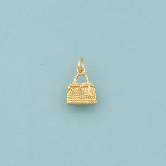 Gold Handbag Charms,Handbag Jewelry,Handbag Pendant for DIY Jewelry Making,18K Gold
