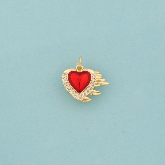 Gold Bow Charms,Bow Jewelry,CZ Bow Pendant for DIY Jewelry Making,18K Gold