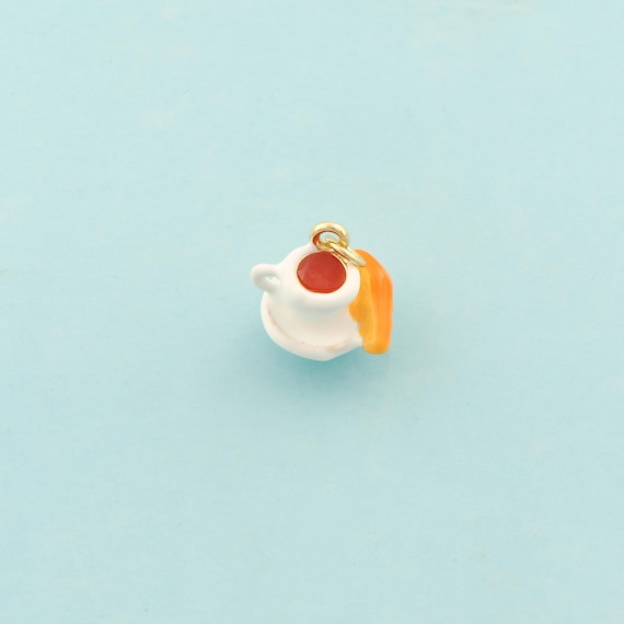 Gold Cup Charms,Cup Jewelry,Enamel Cup Pendant for DIY Jewelry Making,18K Gold