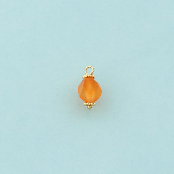 Gold Energy Stone Charms,Natural Stone Jewelry,Stone Pendant for DIY Jewelry Making,18K Gold