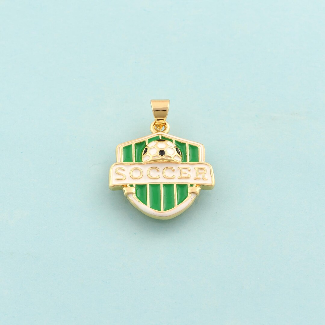Sant Rams Logo Gold Enamel Football Team Logo Charms,football Jewelry,team Logo ...