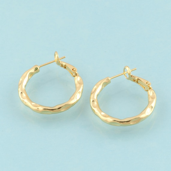 Gold Hoop Earrings,Hugging Hoop Jewelry Earrings,Hoop Earrings,Gift for Her,18K Gold