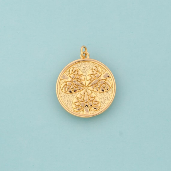 Gold Tree of Life Charms,Heart Jewelry,Tree of Life Pendant for DIY Jewelry Making,18K Gold