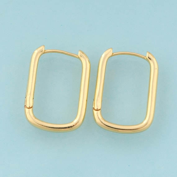 Gold Hoop Earrings,Hugging Hoop Jewelry Earrings,Hoop Earrings,Gift for Her,18K Gold