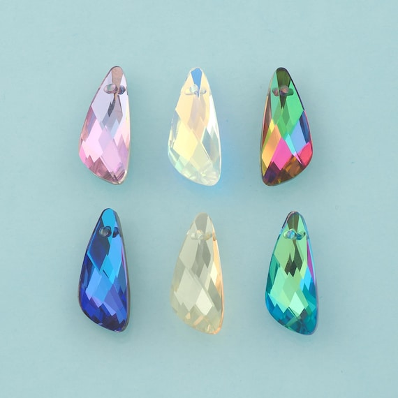 Wing Crystal Pendant,Crystal AB Charms,Austrian Crystal,Made in Austria for DIY Jewelry Making