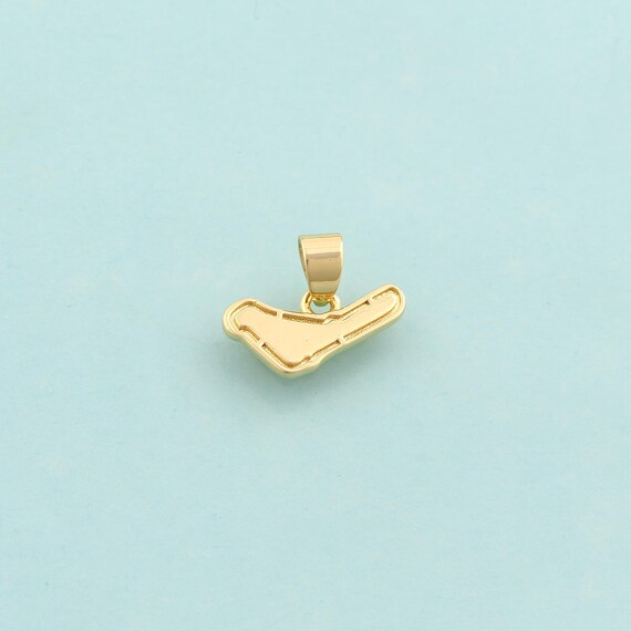 Gold Track Charms,F1 Track Jewelry,Track Pendant for DIY Jewelry Making,18K Gold