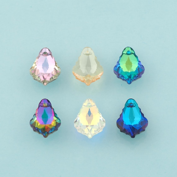 Baroque Crystal Pendant,Crystal AB Charms,Austrian Crystal,Made in Austria for DIY Jewelry Making
