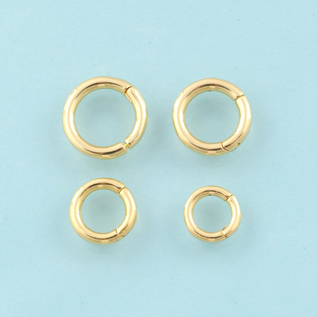 Gold Spring Clasp,round Jewelry Clasp,spring Clasp for DIY Jewelry ...