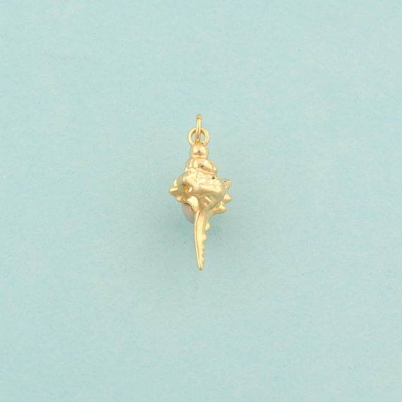 Gold Conch Charms,Conch Jewelry,Conch Pendant for DIY Jewelry Making,18K Gold