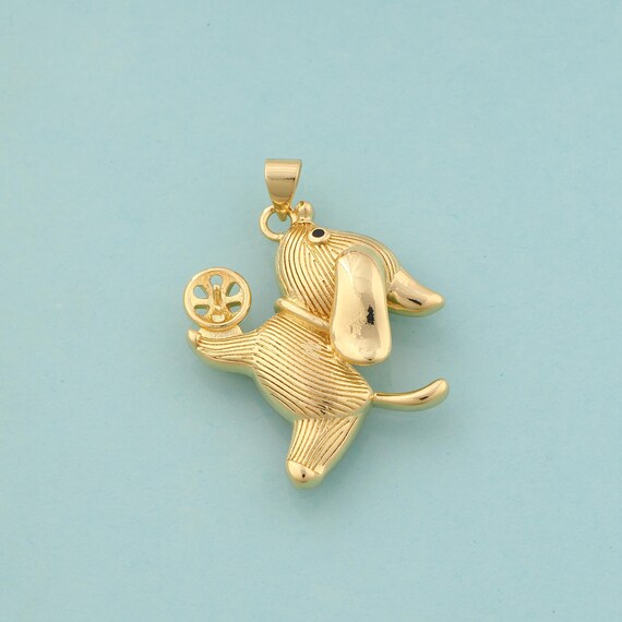 Gold Elephant Charms,Animal Jewelry,Elephant Pendant for DIY Jewelry Making,18K Gold