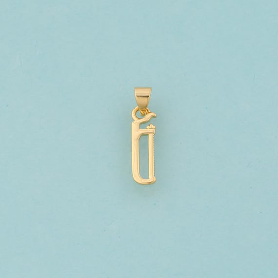 Gold Saw Charms,Saw Jewelry,Saw Pendant for DIY Jewelry Making,18K Gold