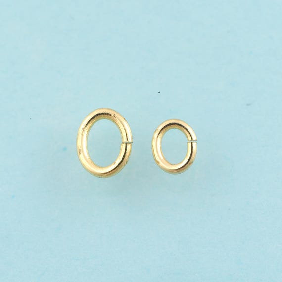 50 pcs Gold Open Jump Rings,Round Jewelry Jump Rings,Gold Jump Rings for DIY Jewelry Making,18K Gold