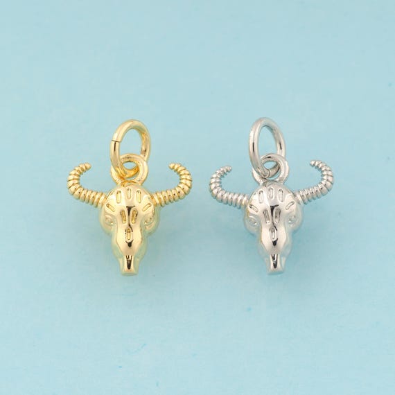 Gold Sheep Charms,Animal Jewelry,Sheep Pendant for DIY Jewelry Making,18K Gold & Rhodium