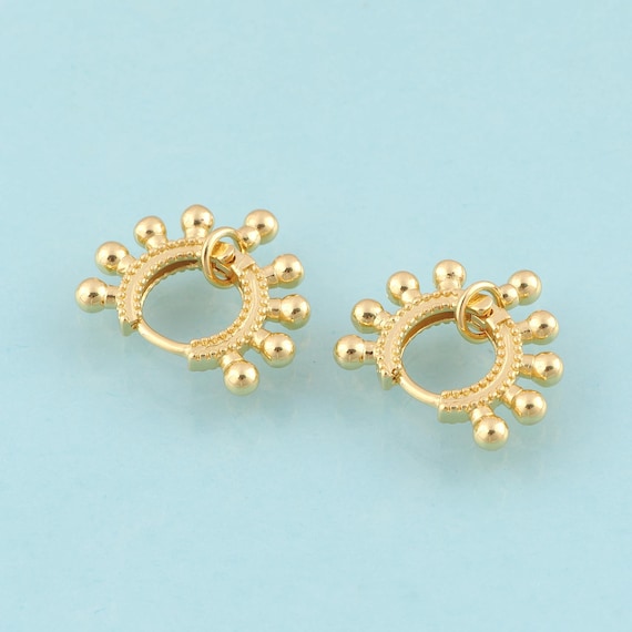 Gold Hoop Earrings,Hugging Hoop Jewelry Earrings,Hoop Earrings,Gift for Her,18K Gold