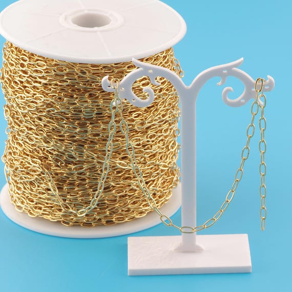 Gold Cable Chain,Special Jewelry Chain,Semi-Finished Product Chain for DIY Jewelry Making,18K Gold