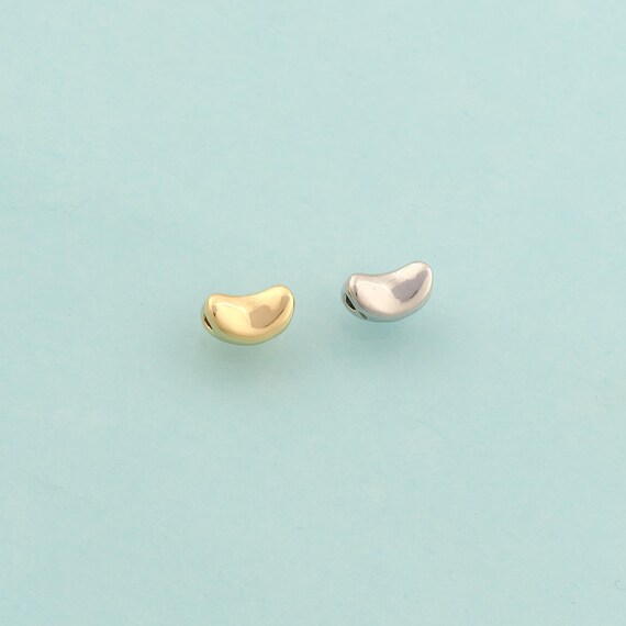 Bean Spacer Beads,Bean Beads,Bean Beads for DIY Jewelry Making,18K Gold