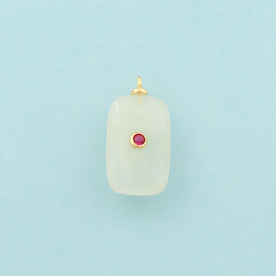 Gold Energy Stone Charms,Natural Stone Jewelry,Stone Pendant for DIY Jewelry Making,18K Gold