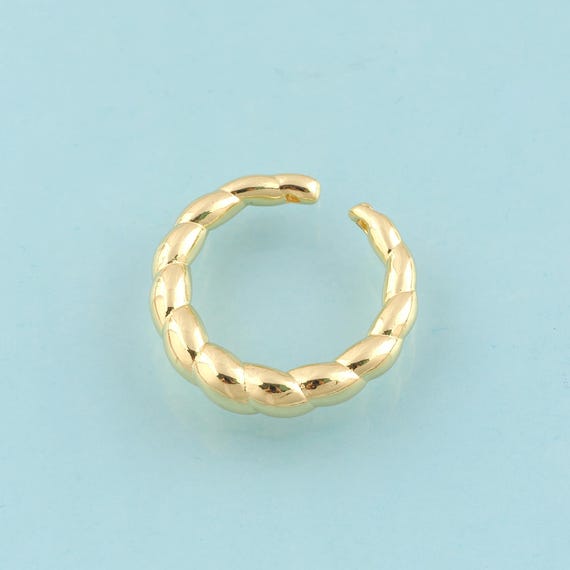 Gold Open Rings,Twist Jewelry Rings,Thick Rings Perfect Gift,18K Gold