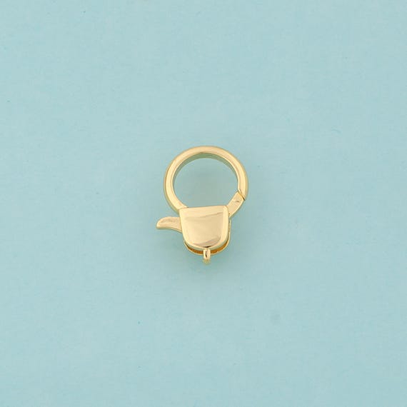 Gold Lobster Clasp,Claw Jewelry Clasp,Lobster Spring Clasp for DIY Jewelry Making,18K Gold