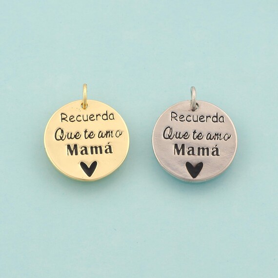 Gold Medal Charms,Mother's Day Gift Jewelry,Round Pendant for DIY Jewelry Making,18K Gold