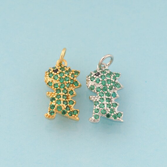Gold CZ Animal Charms,Animal Jewelry,Animal Pendant for DIY Jewelry Making,18K Gold & Rhodium