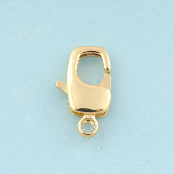 Gold Snap Clasp,Snap Jewelry Clasp,Snap Spring Clasp for DIY Jewelry Making,18K Gold