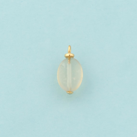 Gold Energy Stone Charms,Natural Stone Jewelry,Grey Agate Pendant for DIY Jewelry Making,18K Gold
