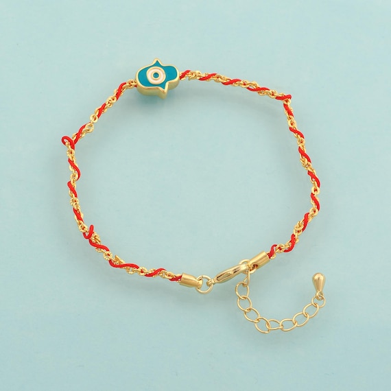 Gold Hamsa Bracelet,Cable Jewelry Bracelet for DIY Jewelry Making,18K Gold