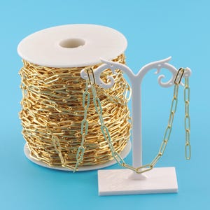 Gold Cable Chain,Special Jewelry Chain,Semi-Finished Product Chain for DIY Jewelry Making,18K Gold