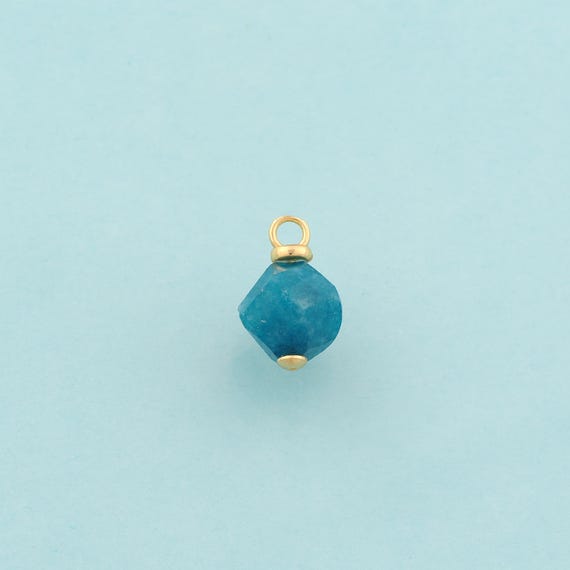 Gold Energy Stone Charms,Natural Stone Jewelry,Stone Pendant for DIY Jewelry Making,18K Gold