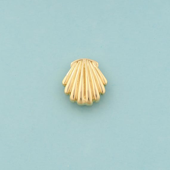 Gold Shell Charms,Oyster Jewelry,Shell Pendant for DIY Jewelry Making,18K Gold