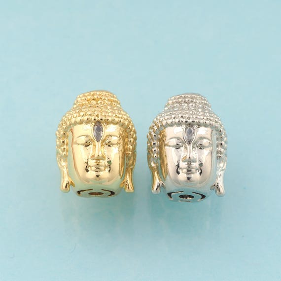 Buddhist Spacer Beads,Religious Beads,Buddhist Beads for DIY Jewelry Making,18K Gold & Rhodium
