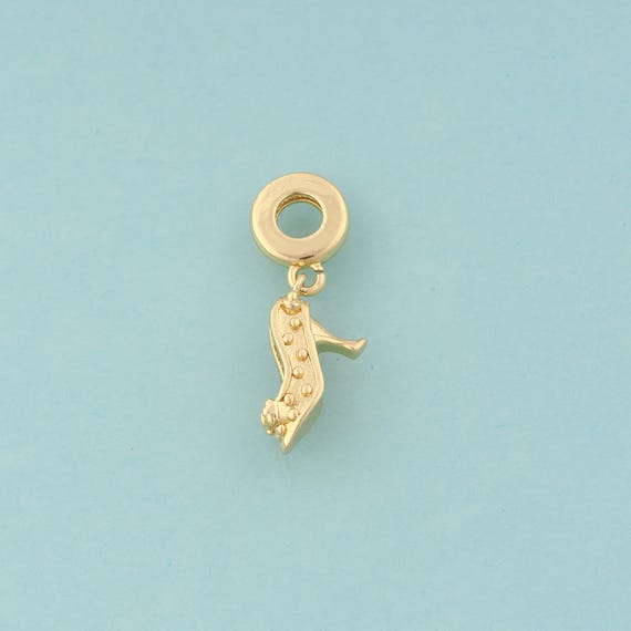 Gold High Heels Charms,High Heels Jewelry,High Heels Pendant for DIY Jewelry Making,18K Gold