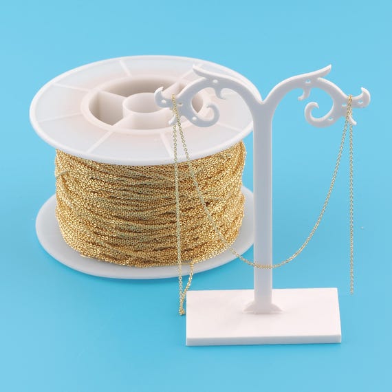 Gold Cable Chain,Special Jewelry Chain,Semi-Finished Product Chain for DIY Jewelry Making,18K Gold