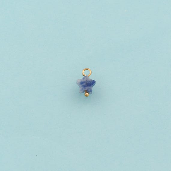 5 pcs Gold Energy Stone Charms,Natural Stone Jewelry,Star Pendant for DIY Jewelry Making,18K Gold