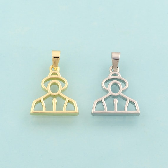 Gold Character Charms,Character Jewelry,Character Pendant for DIY Jewelry Making,18K Gold
