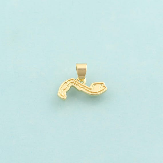 Gold Track Charms,F1 Track Jewelry,Track Pendant for DIY Jewelry Making,18K Gold